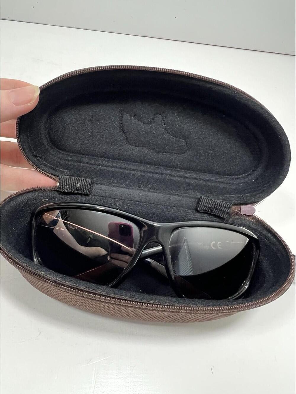 Maui Jim Spartan Reef MJ 278-02 Sunglasses Brown Wrap Polarized case script